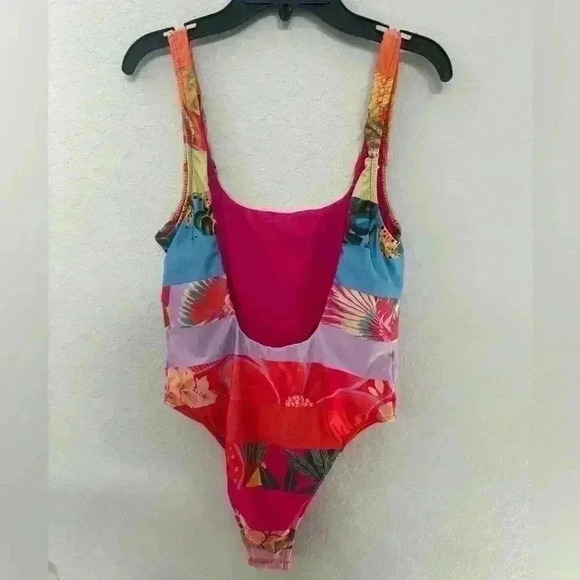 NWT FARM RIO 
Ombre Forest One-Piece swimsuit Sz L - Picture 5 of 7